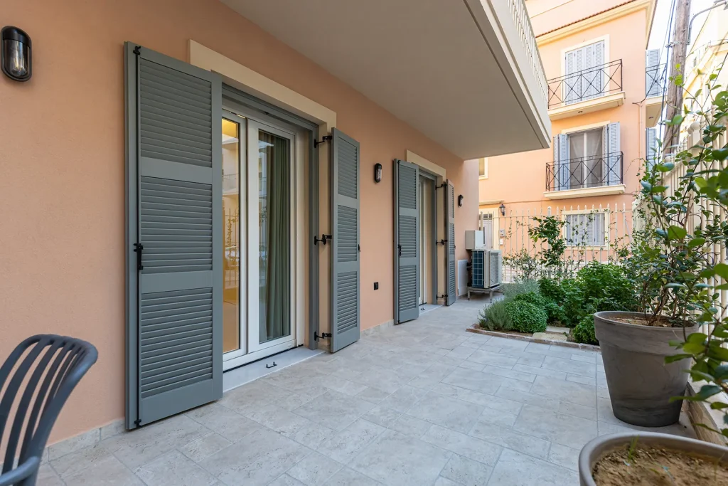 coryfes corfu luxury apartments one bedroom garden view 171