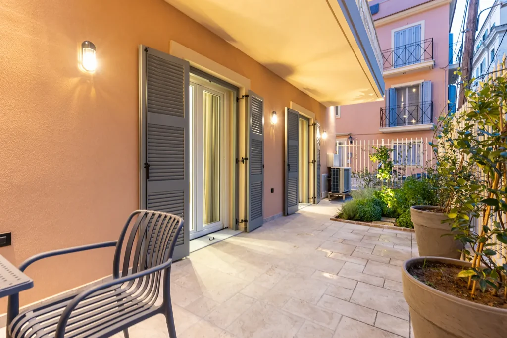 coryfes corfu luxury apartments one bedroom garden view 195