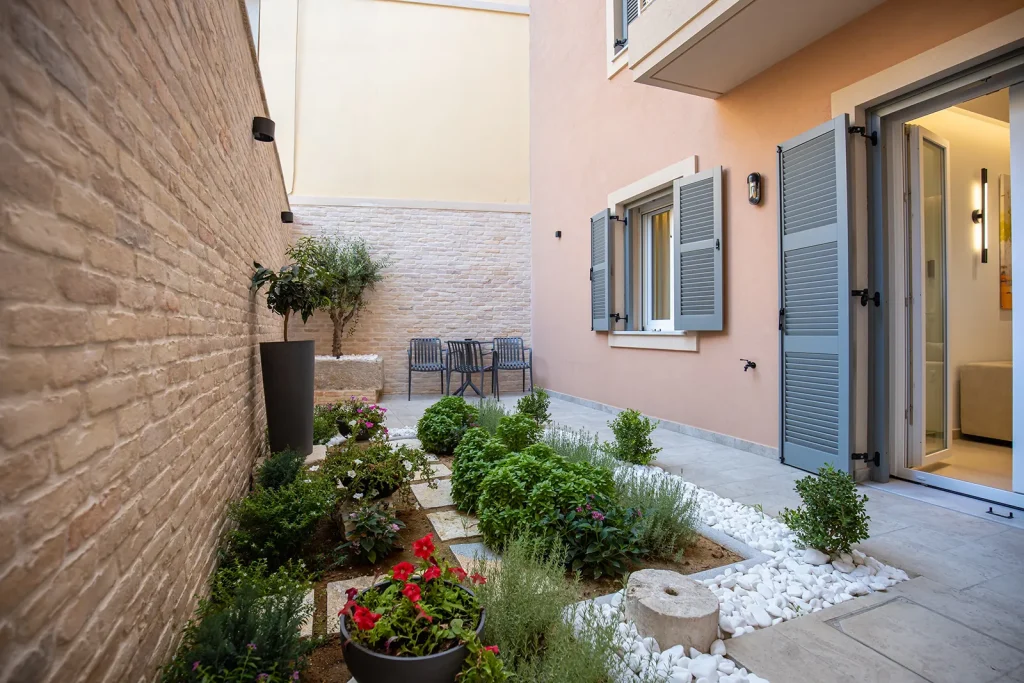 coryfes corfu luxury apartments one bedroom garden 143